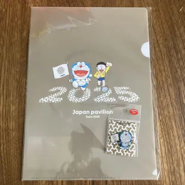 도라에몽 만박 클리어 파일 핀 배지