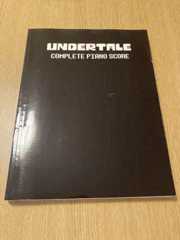 UNDERTALE 컴플리트 피아노 스코어 악보 언더테일