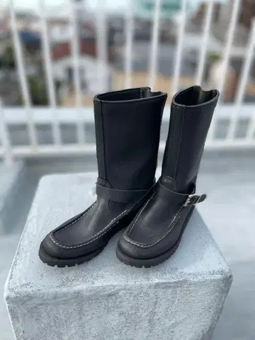 Russell Moccasin 러셀 모카신 부츠 블랙 5e