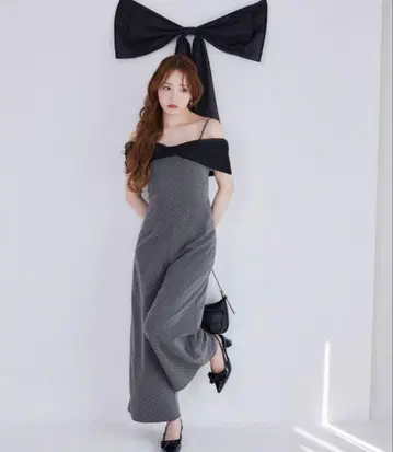 niceclaup [ Black collection ] 리본 올인원