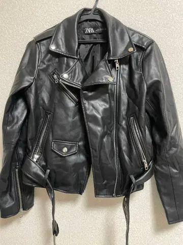 ZARA 블랙 라이더 자켓 L