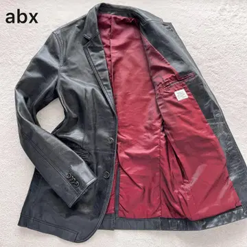새상품급 abx 가죽 테일러드 자켓 천연 가죽