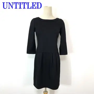 언타이틀 7부 소매 원피스 블랙 울 0 C4533