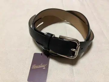665 새상품 볼사리노 Borsalino 여성용 소가죽 벨트 블랙 일본제
