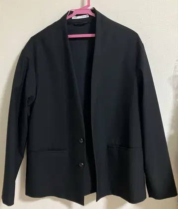 ZARA 블랙 노카라 자켓 S 사이즈