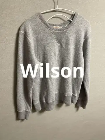 Wilson 빈티지 맨투맨 60s 복각 전면 V 그레이 38