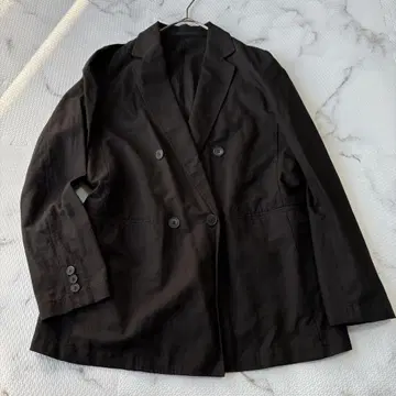 새상품급 유니클로 UNIQLO 테일러드 자켓 블랙 더블 M
