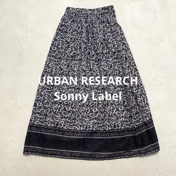 URBAN RESEARCH Sonny Label 꽃무늬 플레어 롱 스커트