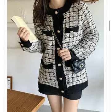 트위드 가디건