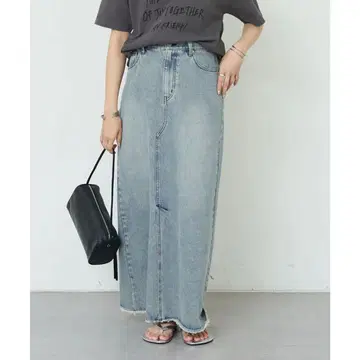 새상품 블루 [ SHENERY ] 데님 롱 스커트