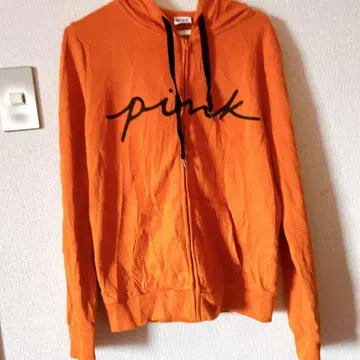 빅토리아시크릿 PINK 오렌지 후드티 S