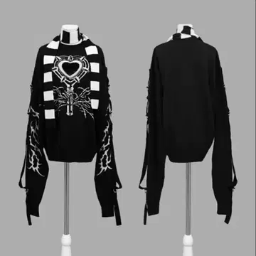 정품 DimMoire 디무아르 초 롱 슬리브 니트 II Black