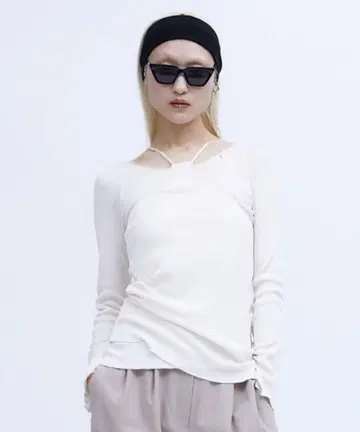 레이어드 리브 상의