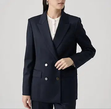 2024AW ANAYI 울 새틴 더블 자켓 테일러드 자켓