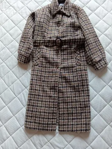 Rouje 롱 코트 34 브라운 체크