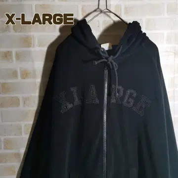 엑스라지 Champion 후드티 집업 콜라보 자수 로고