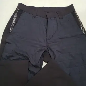 블랙 앞 충전솜 팬츠