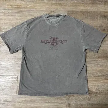 Harley Davidson 빈티지 T셔츠 그레이