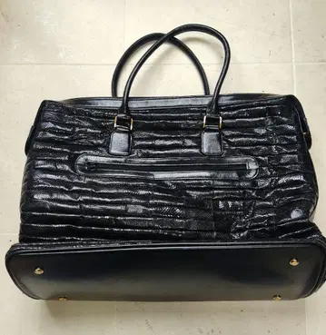 블랙 악어 엠보싱 토트백 숄더백