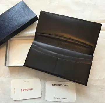 [ 새상품 ] 쇼와 레트로 남성용 장지갑 블랙 가죽 소가죽 지갑
