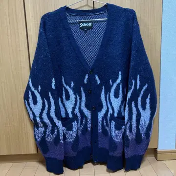 Schott 프레임 패턴 가디건 XL