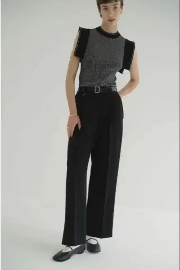 clane 2WAY TUCK STRAIGHT PANTS 미사용 새상품