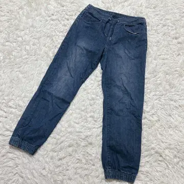 [ c6265 ] GU 데님 청바지 허리밴딩 블루