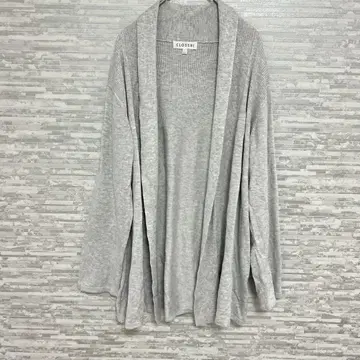 크로시 가디건 그레이 LL 사이즈 루즈핏 겉옷