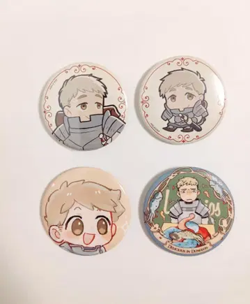 던전밥 캔뱃지 라이오스 4개 세트