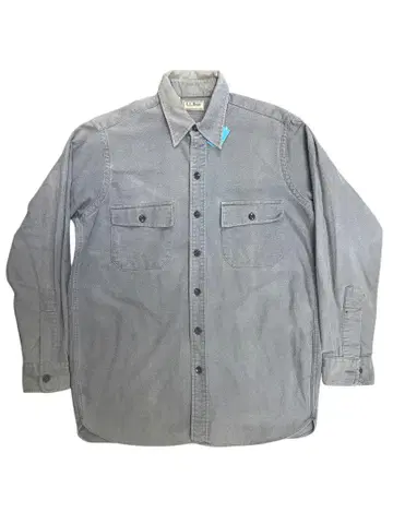 80s LLBean 샤모어 플란넬 셔츠 차콜색 usa제