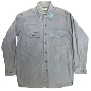 80s LLBean 샤모어 플란넬 셔츠 차콜색 usa제
