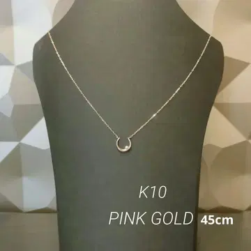 익명 배송 새상품급 K10 PG 펄 문 목걸이 핑크 골드 ete