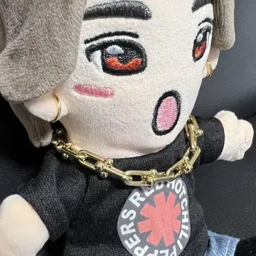 봉제인형 액세서리 골드 목걸이