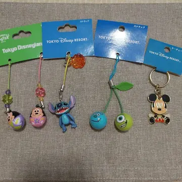 도쿄 디즈니 리조트 캐릭터 스트랩&키체인 묶음 판매