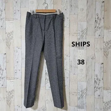 [ SHIPS 체크 무늬 슬랙스 38 가을/겨울 제품 ]