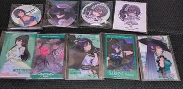 샤니마스 시라세 사쿠야 아크릴 카드 캔 배지 세트