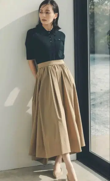 anuans 폴로 니트 도킹 원피스