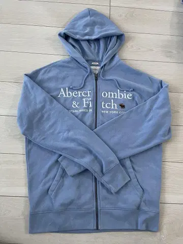 Abercrombie & Fitch 라이트 블루 후드티