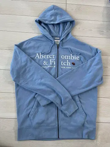 Abercrombie & Fitch 라이트 블루 후드티