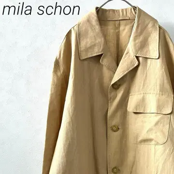 mila schon 테일러드 자켓 린넨 100% 포켓 부착 빅