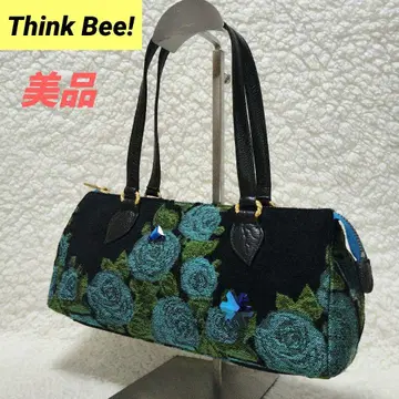 새상품급 Think Bee! 싱크비 고블랑 핸드백 블루 로즈