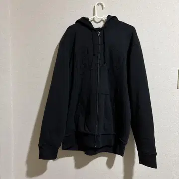 GAP 블랙 풀 집업 후드티 XL
