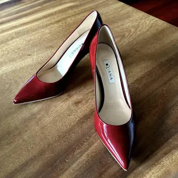 DIANA 빨간색 하이힐 스틸레토 23.5cm
