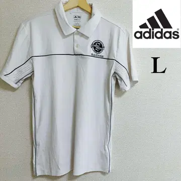 adidas CLIMACOOL 골프 셔츠 L 화이트