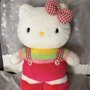 레어  헬로키티 키티 레트로 특대형 봉제 인형 자립형
