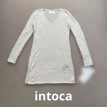 intoca 카 튜닉 기장 원피스 아이보리 1