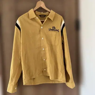 한정 가격 텐더 로인 레어 볼링 셔츠 긴팔 머스타드 S 사이즈