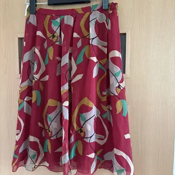 YUKI TORII 빨간색 플레어 스커트 40 일본제