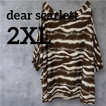 미사용 새상품 dear scarlett [ 2XL ] 오프숄더 상의
