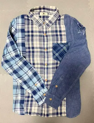 M 체크 셔츠
